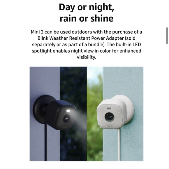 Blink Mini 2 Security Camera 1080p HD 2-Way Audio,  NEW IN BOX, Sealed - Picture 4 of 9